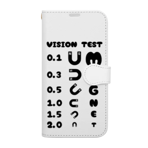 視力検査 Book-Style Smartphone Case