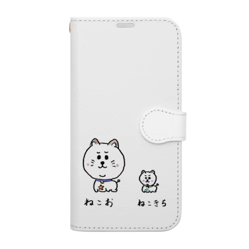 ねこおとねこきち Book-Style Smartphone Case