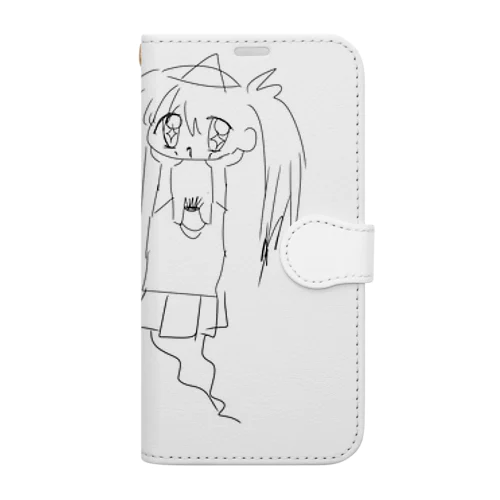 クビちゃん 手帳型スマホケース