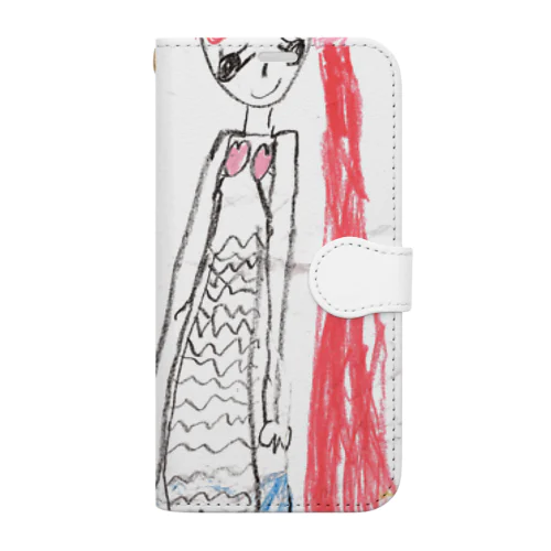 赤髪の人魚姫ちゃん Book-Style Smartphone Case