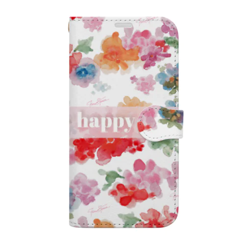 happyスマートフォンケース Book-Style Smartphone Case