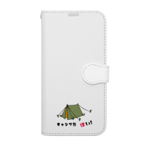 キャンプだ　ほい!　シリーズ　(テント)  Book-Style Smartphone Case