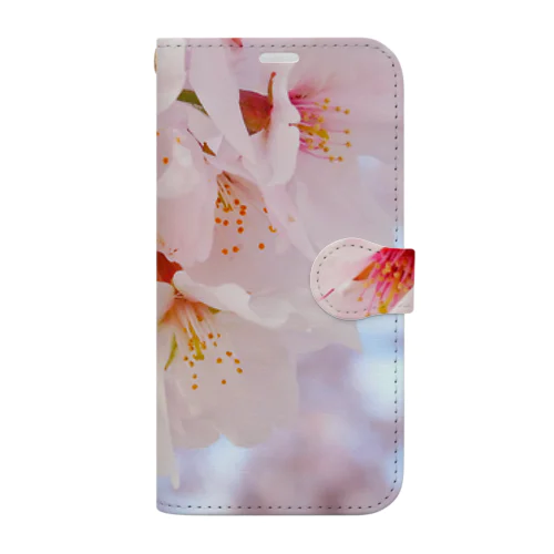 桜満開 Book-Style Smartphone Case