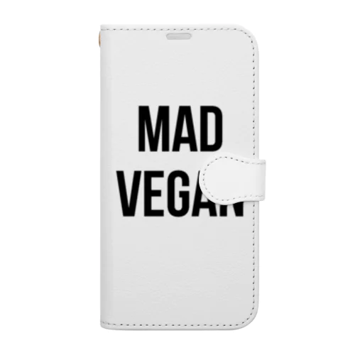 mad vegan（黒文字） Book-Style Smartphone Case