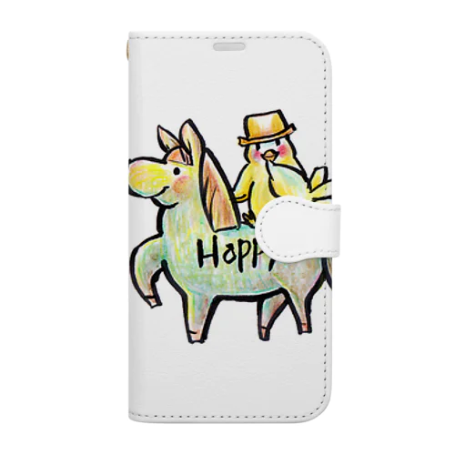 happy_001 Book-Style Smartphone Case