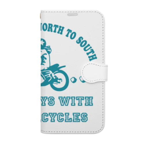 バイク日和 (ミント) Book-Style Smartphone Case