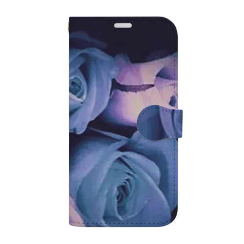 Blue and Purple Roses Book-Style Smartphone Case