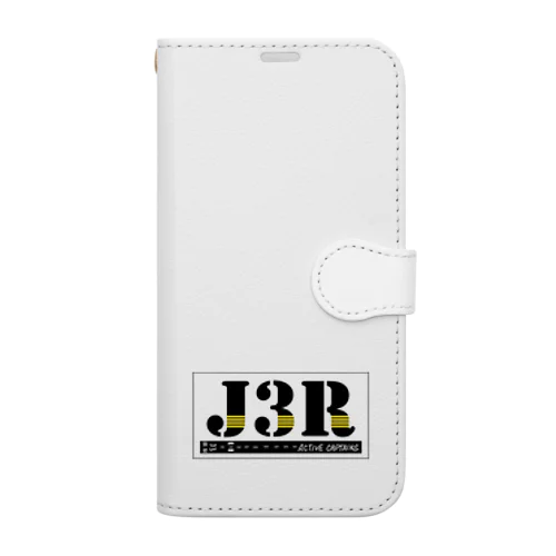 【Threefall Japan Aviation 】J3Rロゴ（TFJAバージョン:3ch手書き） Book-Style Smartphone Case