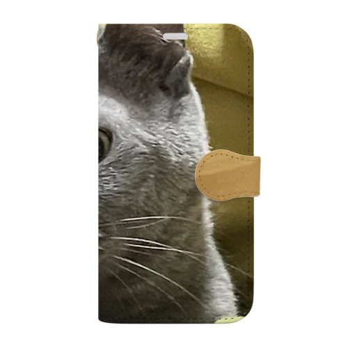 実家の猫 手帳型スマホケース