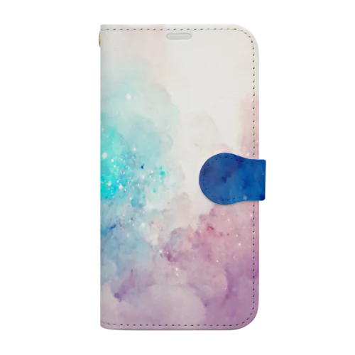 水彩銀河 Book-Style Smartphone Case