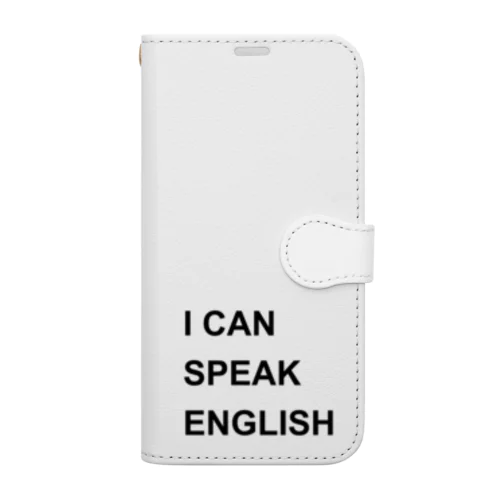 I CAN SPEAK ENGLISH 手帳型スマホケース