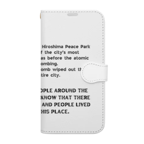 広島平和公園の場所には、以前街があった Book-Style Smartphone Case