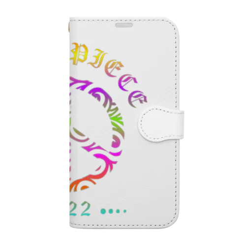 Love＆peaceシリーズRainbowcolorバージョン Book-Style Smartphone Case