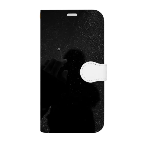 喫煙男子 Book-Style Smartphone Case