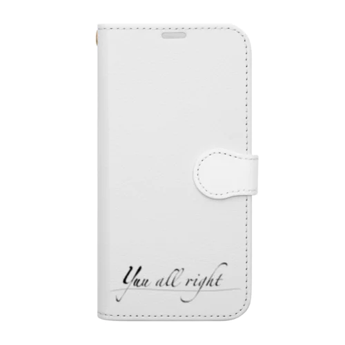 ロゴTシャツシリーズ/yuu all right Book-Style Smartphone Case