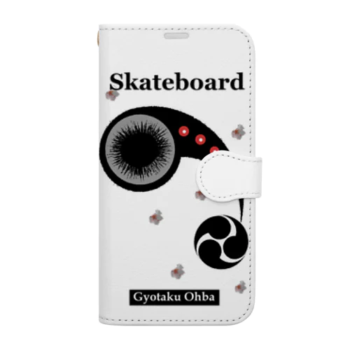 Skateboard；スケートボード。 手帳型スマホケース