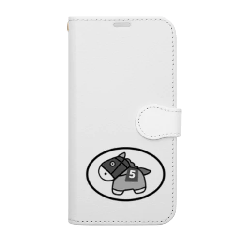 ビッグチャンスくん（黒文字） Book-Style Smartphone Case