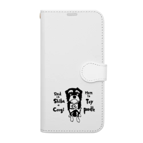 看板犬らも Book-Style Smartphone Case