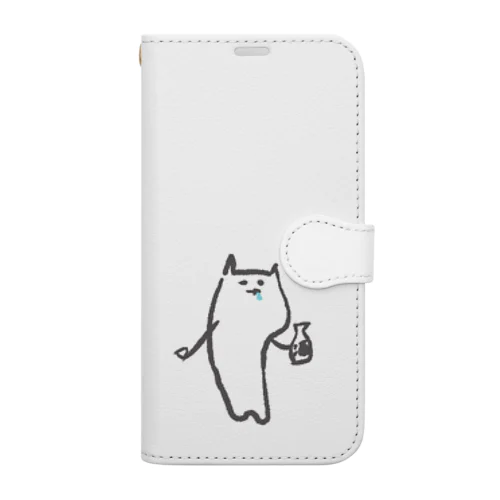 さけねこ 手帳型スマホケース