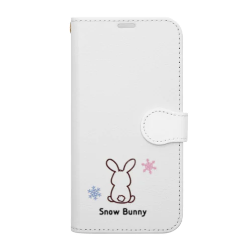Snow Bunnyシリーズ Book-Style Smartphone Case