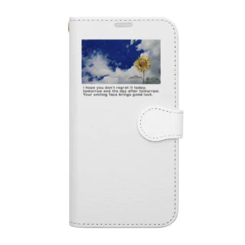 〝空とひまわり〟向日葵 Book-Style Smartphone Case