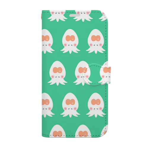 ヤマタロウヤドリツノムシさん大集合❗️グリーン Book-Style Smartphone Case