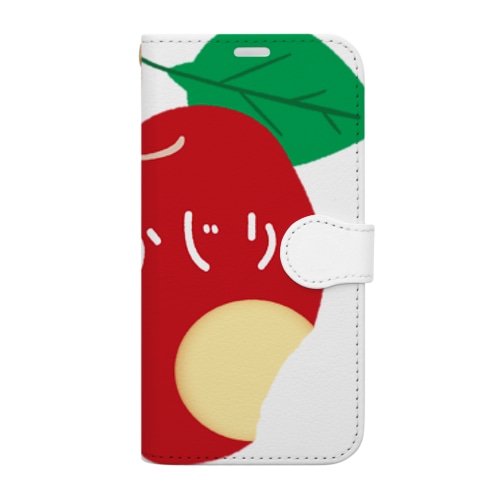 りんご　まるかじりA Book-Style Smartphone Case