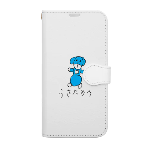 うさたろう 手帳型スマホケース