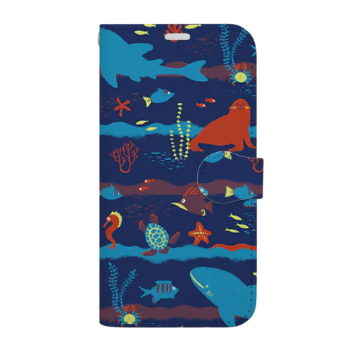 El Océano（パターン） Book-Style Smartphone Case