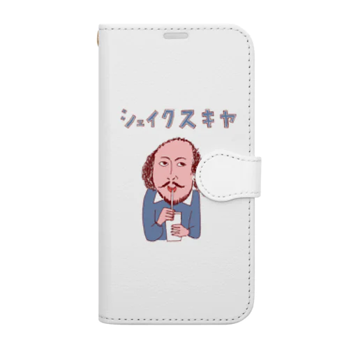 ユーモア歴史ダジャレ「シェイクスキヤ」 Book-Style Smartphone Case