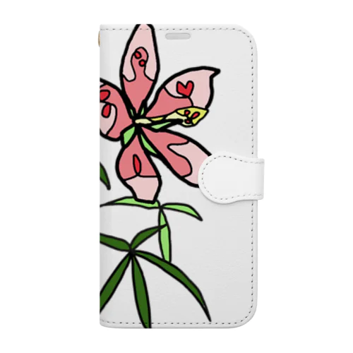 10/1 誕生花 「モミジアオイ」 Book-Style Smartphone Case