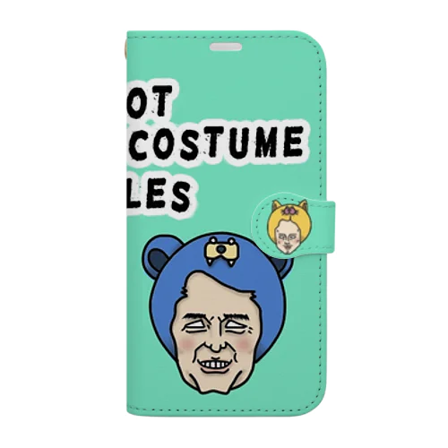 被り物おじさんズ　スマホケース Book-Style Smartphone Case