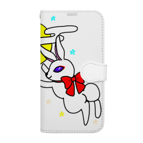 お月見うさたん Book-Style Smartphone Case