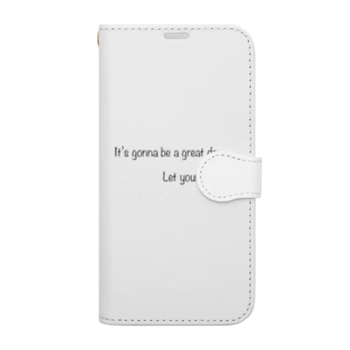 英語のメーッセージ Book-Style Smartphone Case