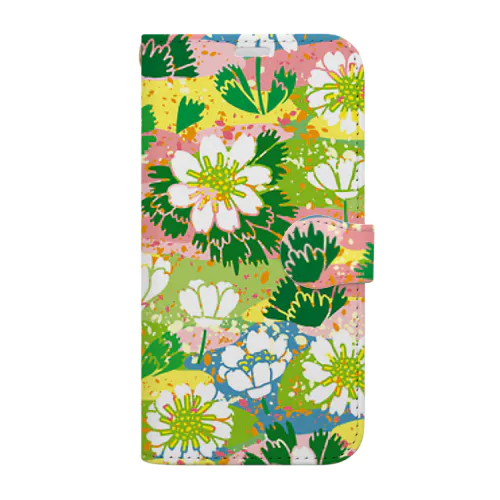 キタダケソウ Book-Style Smartphone Case
