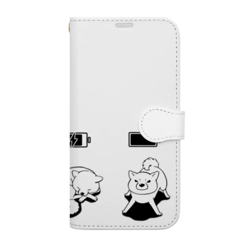 充電完了までの柴犬　弐 Book-Style Smartphone Case