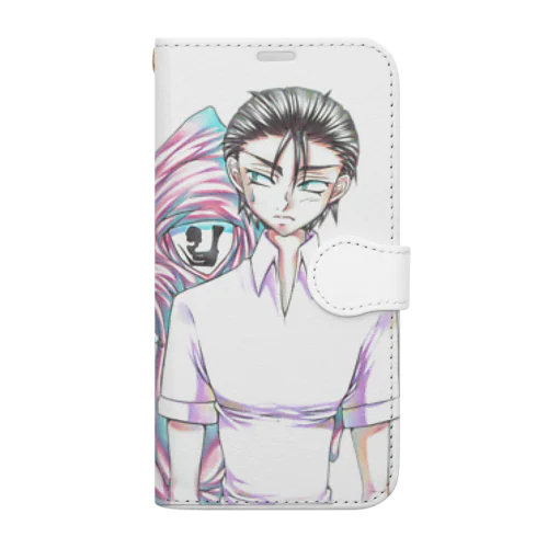 椎名君の彼女（仮）＊椎名君&ミロクver１ Book-Style Smartphone Case