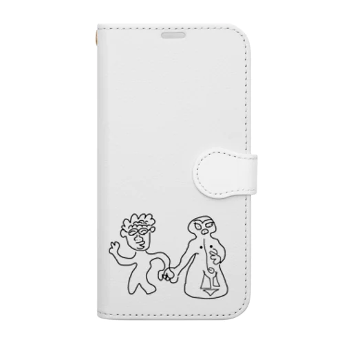 南アルプス市職員文化財課保坂さんを応援するグッズ Book-Style Smartphone Case