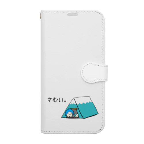 ぬんとぬこ in テント Book-Style Smartphone Case
