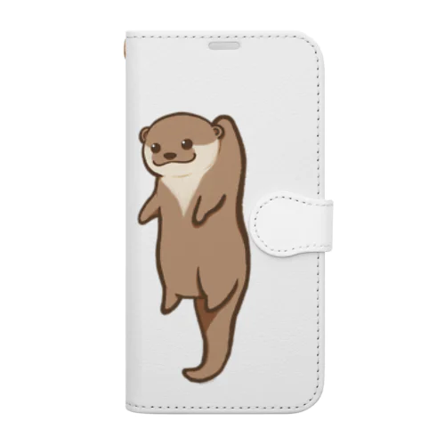 ほされカワウソ 手帳型スマホケース