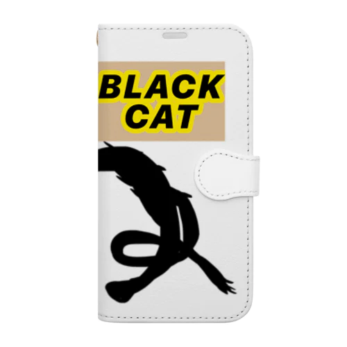  BLACK  CAT 手帳型スマホケース