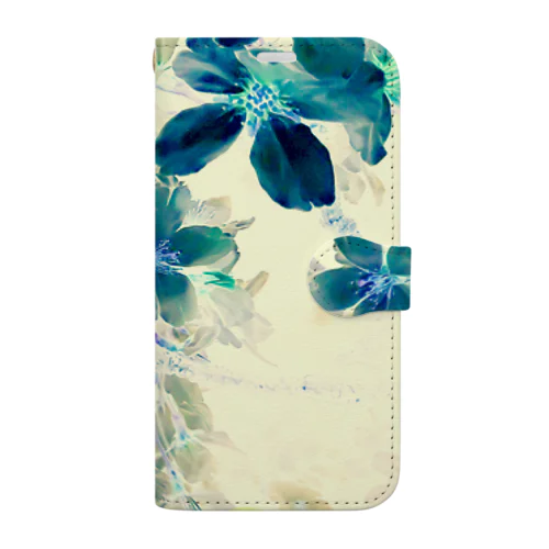 Flower[PPANG]イエローブルー Book-Style Smartphone Case