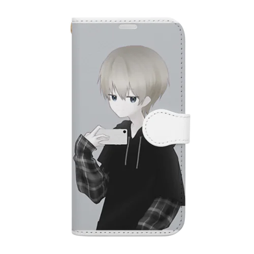 ダウナー金髪男子 Book-Style Smartphone Case