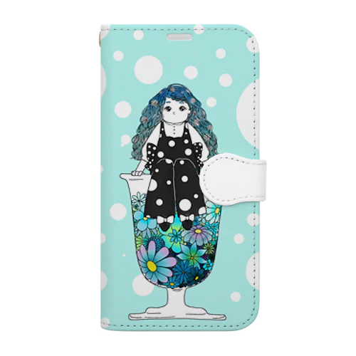 炭酸系女子(ソーダ) Book-Style Smartphone Case