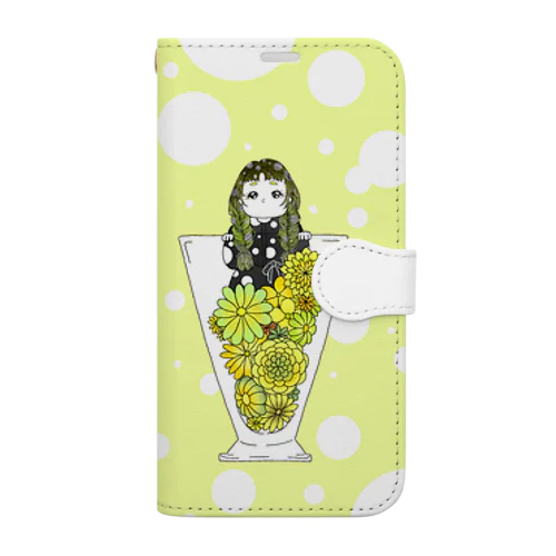 炭酸系女子(レモンソーダ) Book-Style Smartphone Case