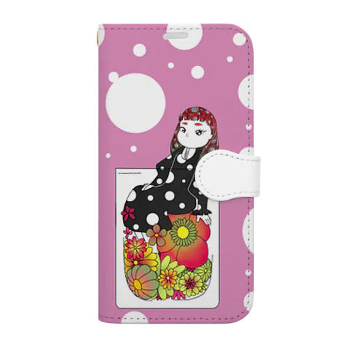 炭酸系女子(梅ソーダ) Book-Style Smartphone Case