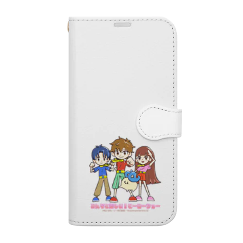 みんなと楽しい！ヒーローショー決めポーズ Book-Style Smartphone Case