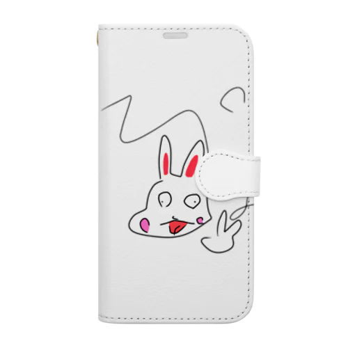 あたおかうさぎさん Book-Style Smartphone Case