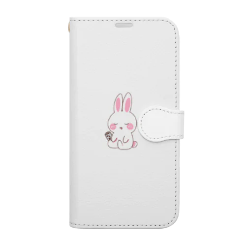 ゆるざつうさぎ（仮） 手帳型スマホケース