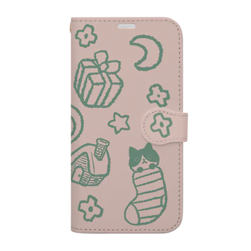 くつしたねこちゃん Book-Style Smartphone Case